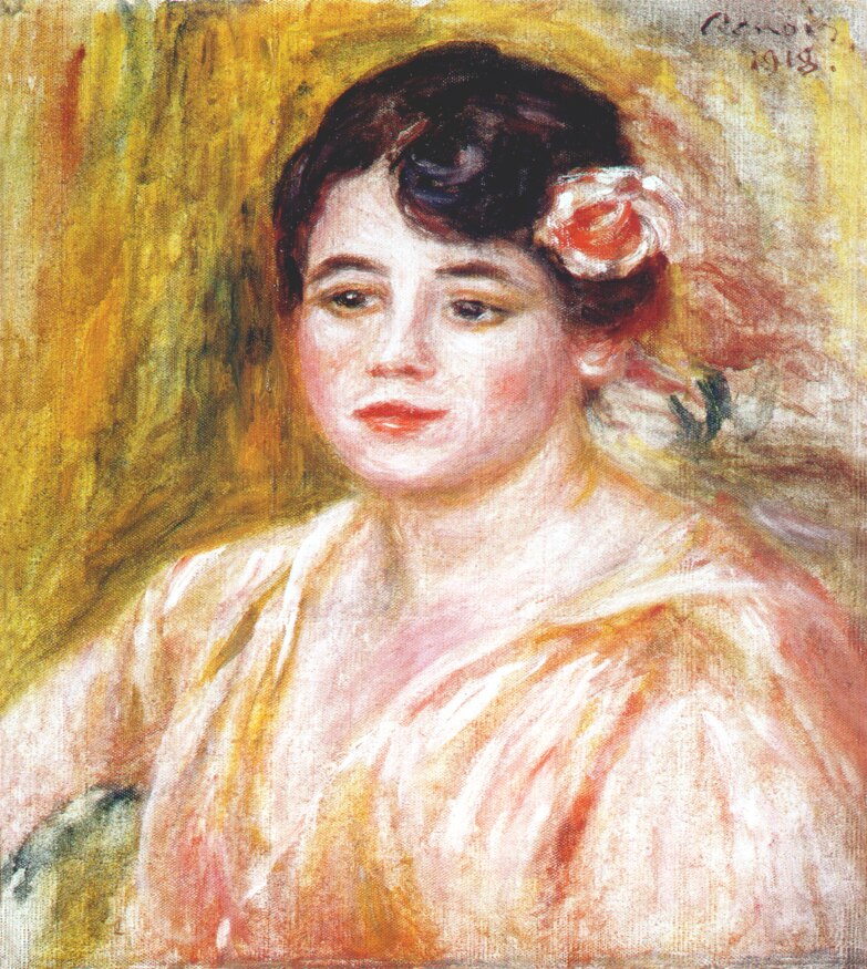 Adele besson - Pierre-Auguste Renoir painting on canvas